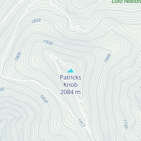 Map of Patricks Knob