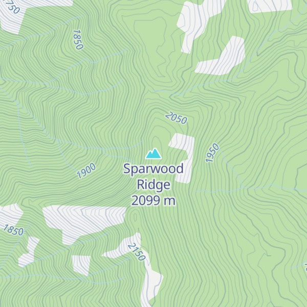 Map of Sparwood Ridge