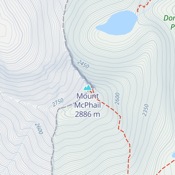 Map of Mount McPhail