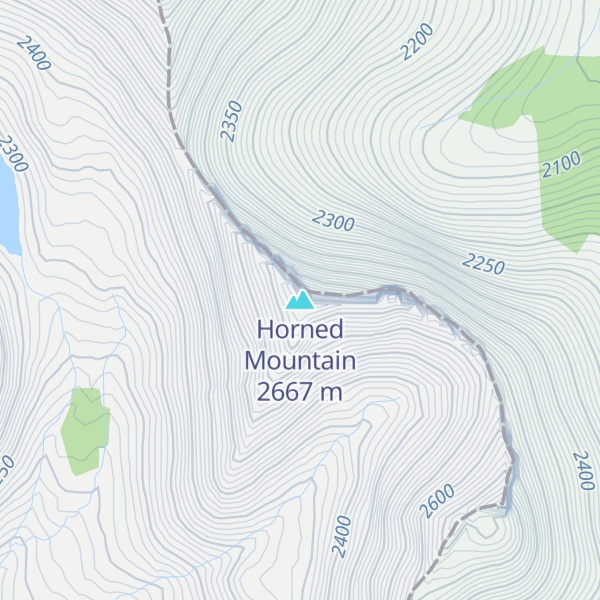 Map of Horned Mountain