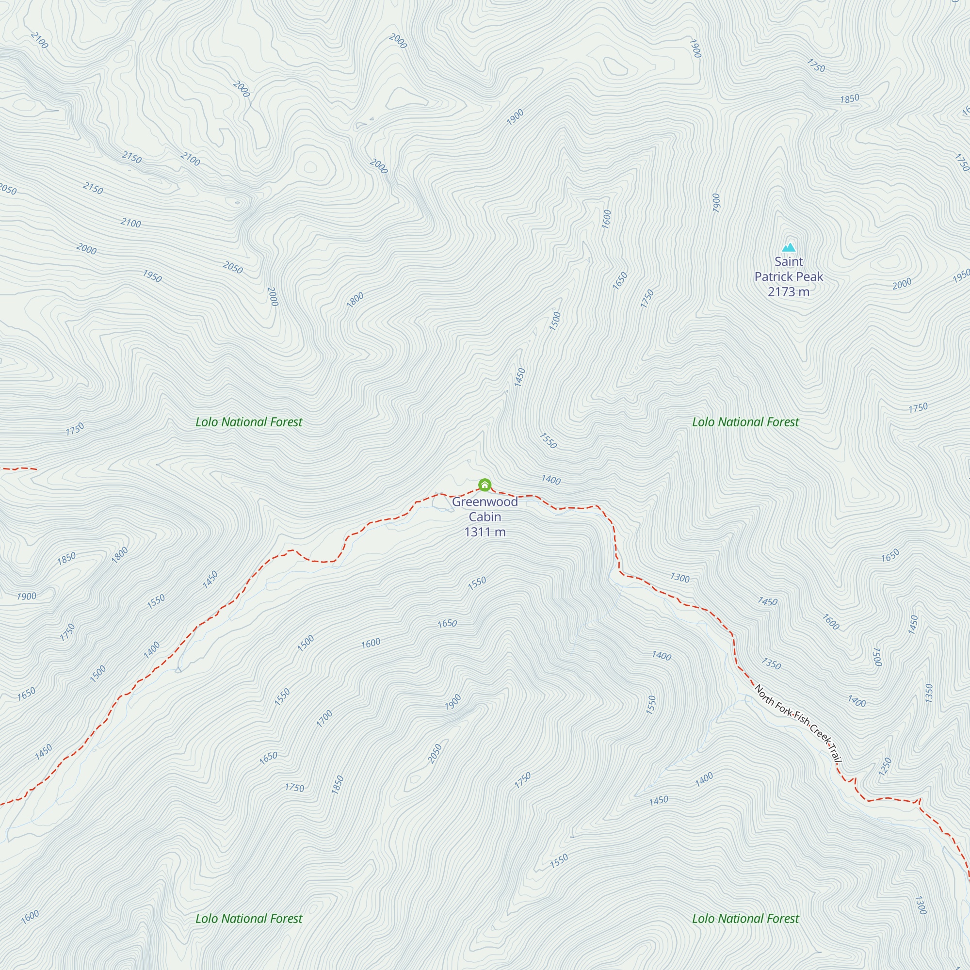 Greenwood Cabin map