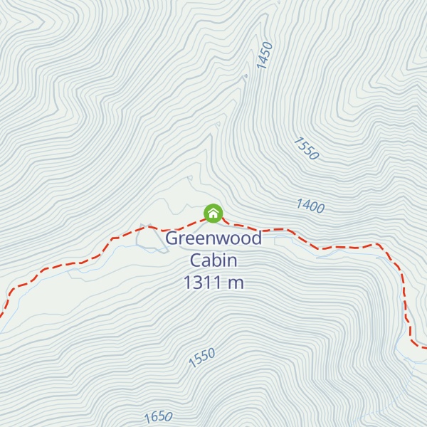 Map of Greenwood Cabin
