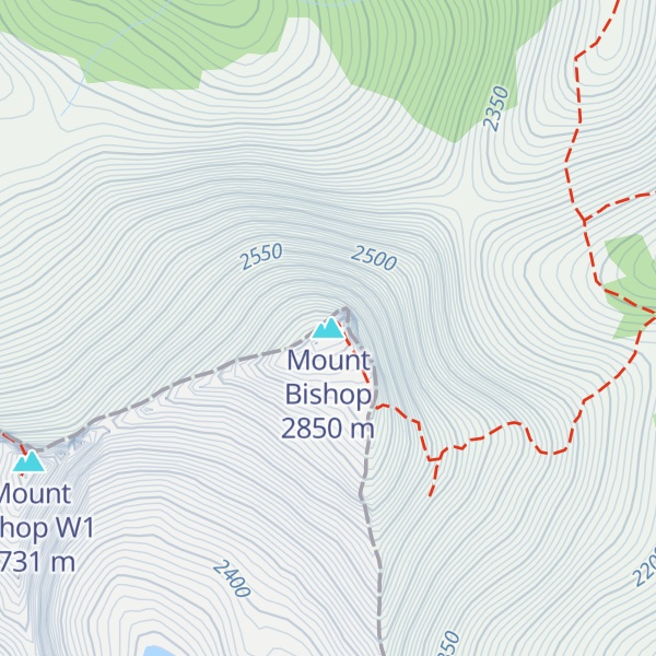 Map of Mount Bishop