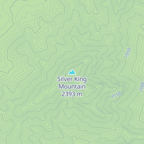 Map of Silver King Mountain