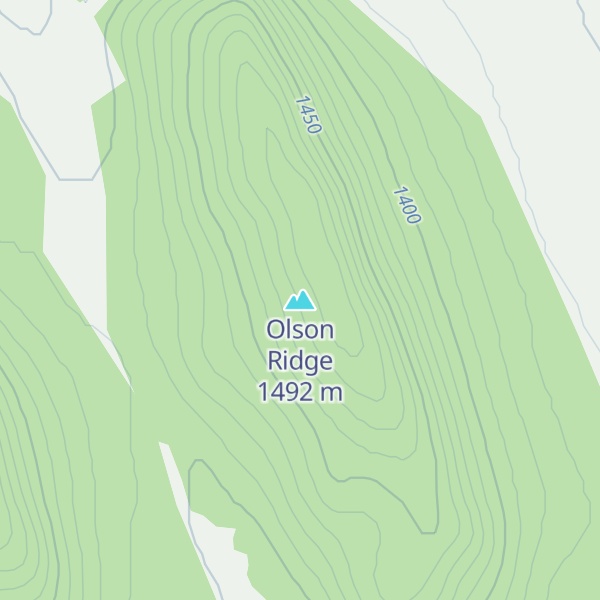 Map of Olson Ridge