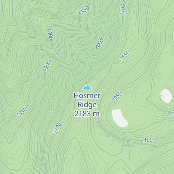 Map of Hosmer Ridge