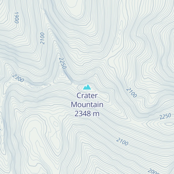 Map of Crater Mountain