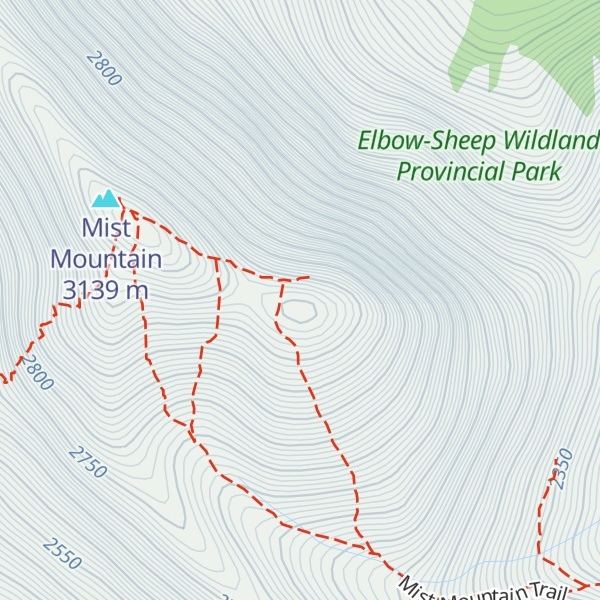 Map of Mist Mountain Outlier