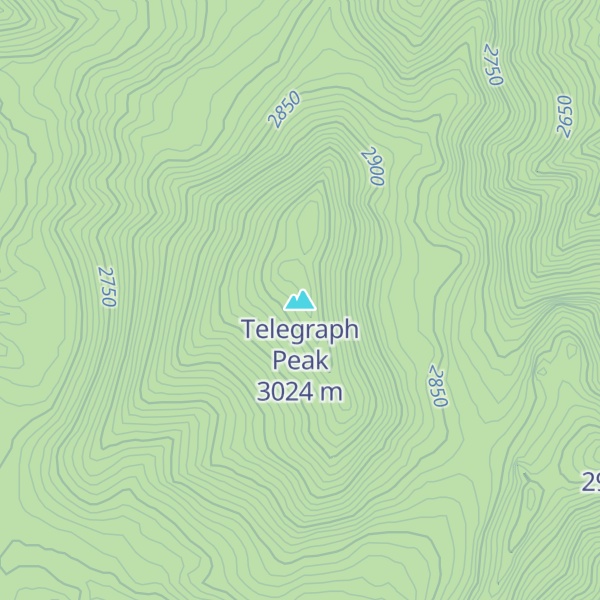 Map of Telegraph Peak