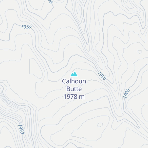 Map of Calhoun Butte