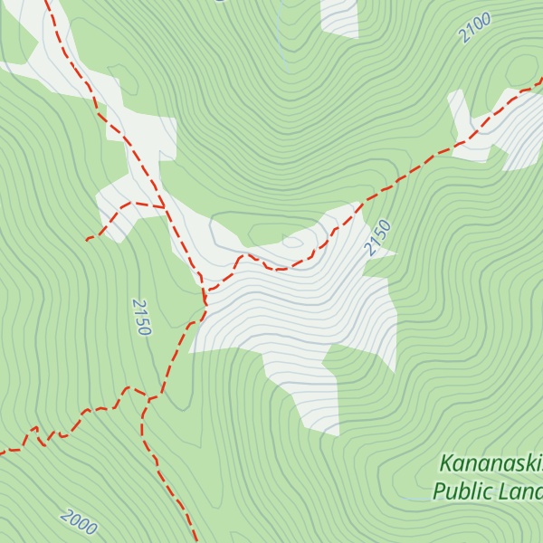 Map of Jumpingpound Mountain