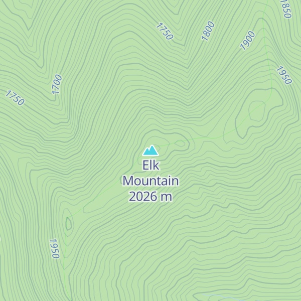 Map of Elk Mountain