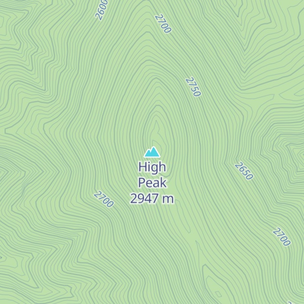 Map of High Peak