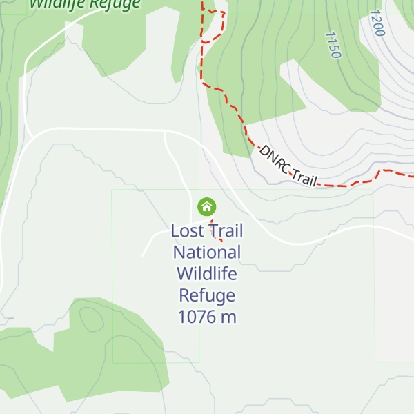 Map of Lost Trail National Wildlife Refuge