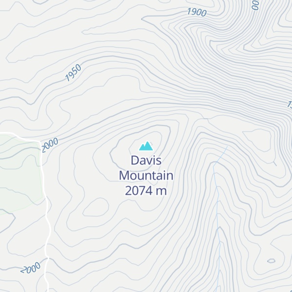 Map of Davis Mountain