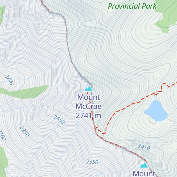 Map of Mount McCrae