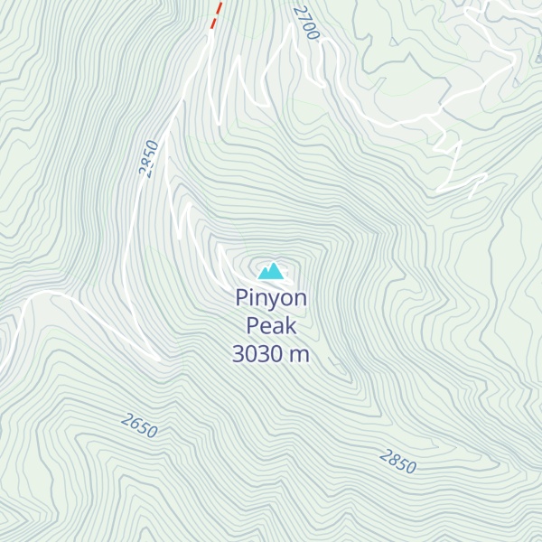 Map of Pinyon Peak