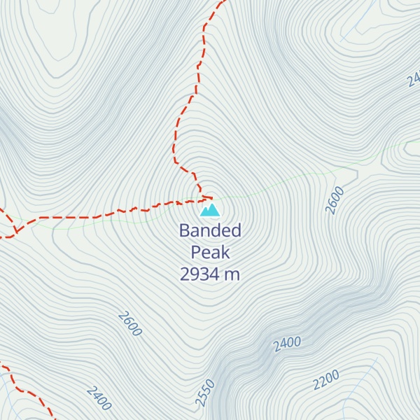 Map of Banded Peak