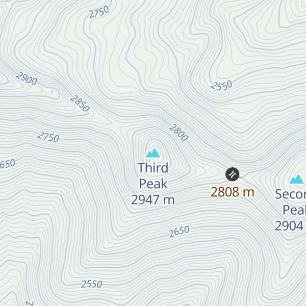 Map of Third Peak