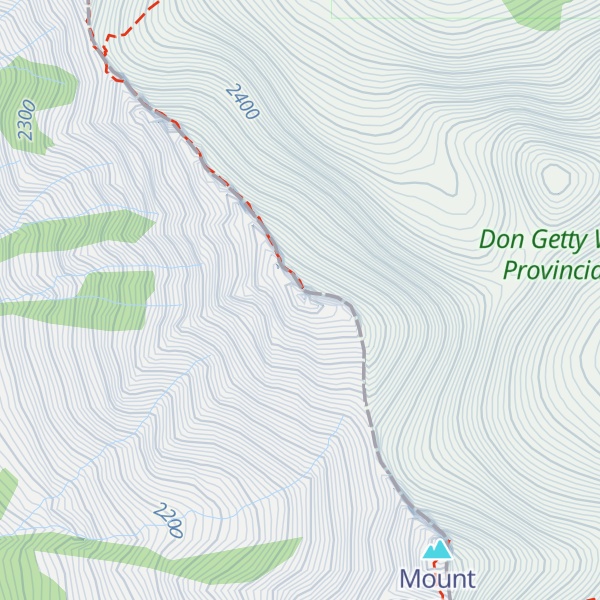 Map of Mount Loomis