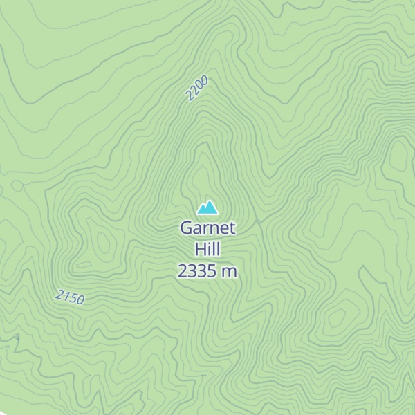 Map of Garnet Hill