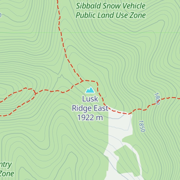 Map of Lusk Ridge East