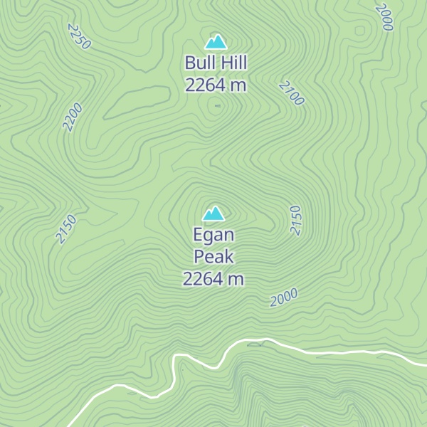Map of Egan Peak