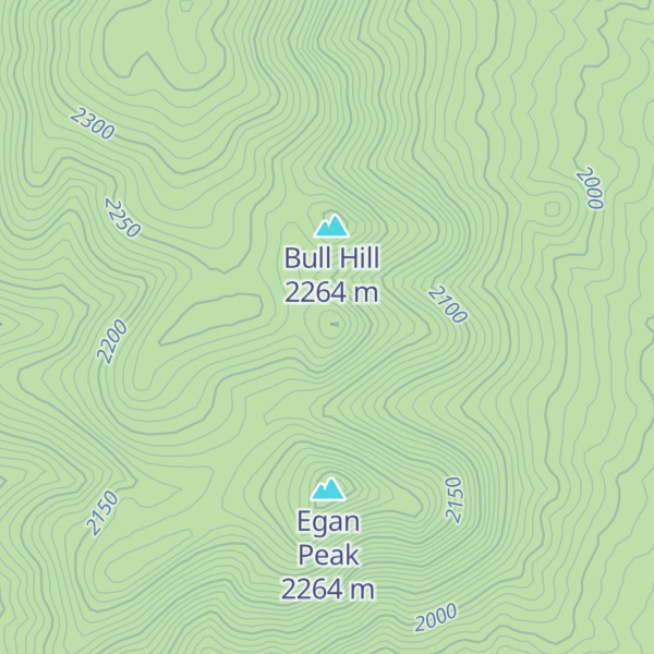 Map of Wide West Peak
