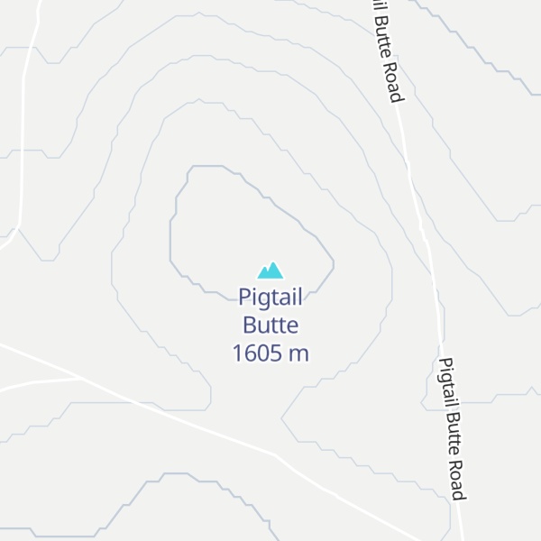 Map of Pigtail Butte