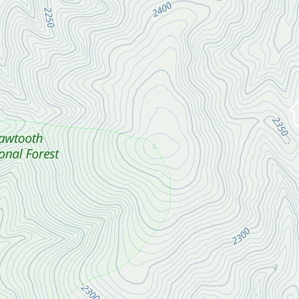 Map of Potato Mountain