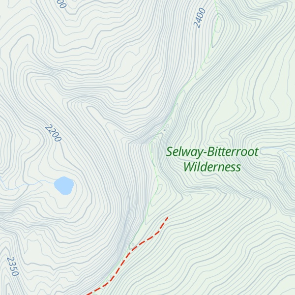 Map of Three Prong Mountain