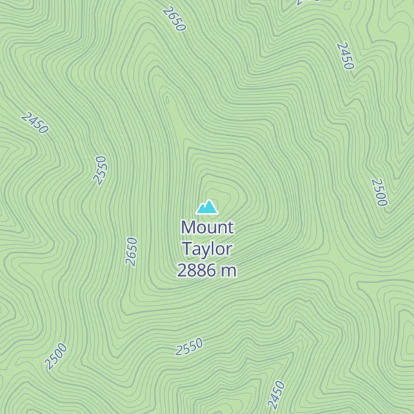 Map of Mount Taylor