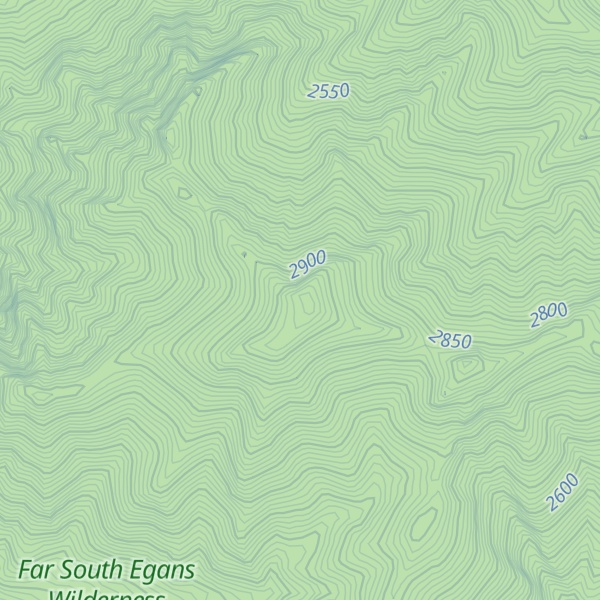 Map of Shingle Peak