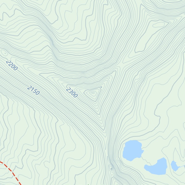 Map of Poorman Mountain