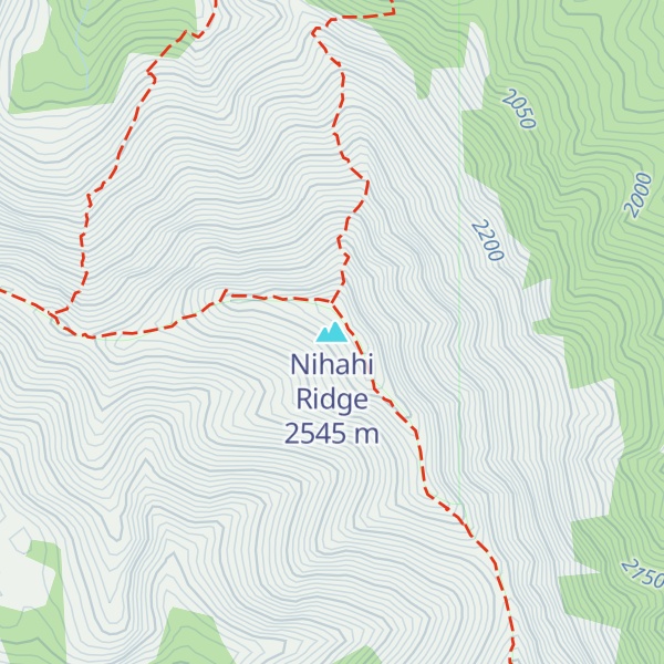 Map of Nihahi Ridge