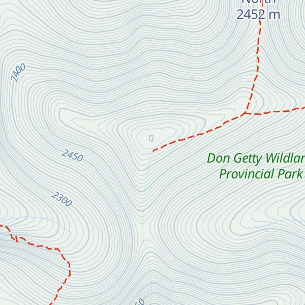 Map of Garriochmill Peak
