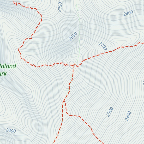 Map of Mount Glasgow