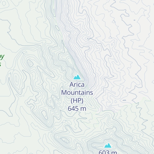 Map of Arica Mountains (HP)
