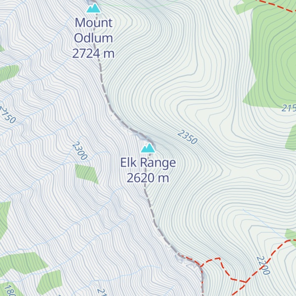 Map of Elk Range