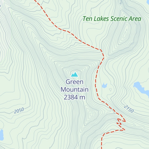 Map of Green Mountain