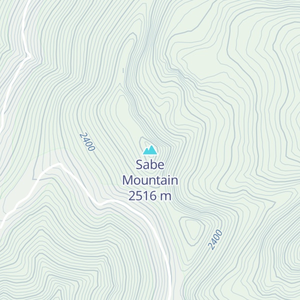Map of Sabe Mountain