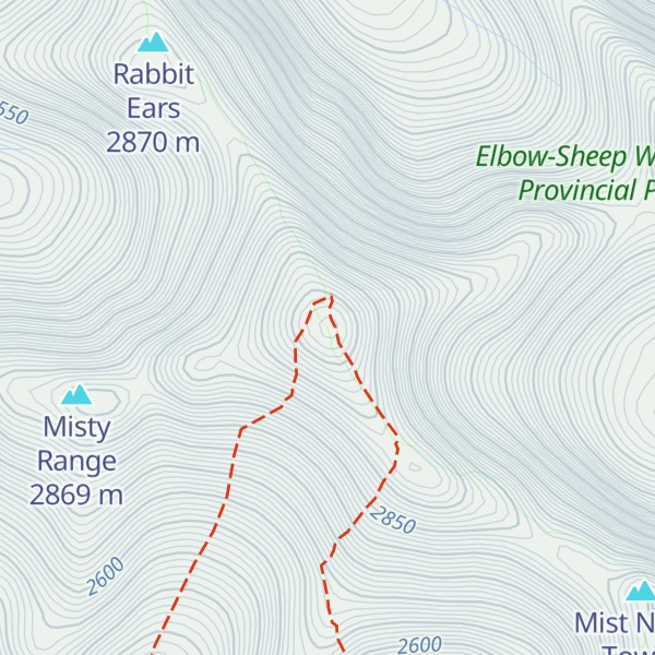 Map of Storm Mountain