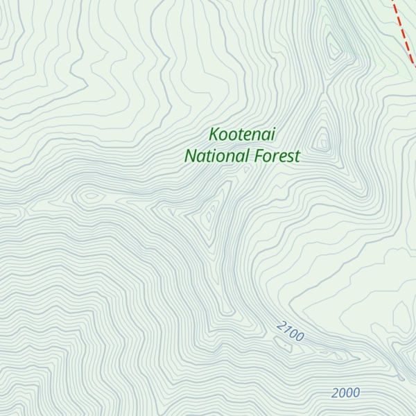 Map of Ksanka Peak