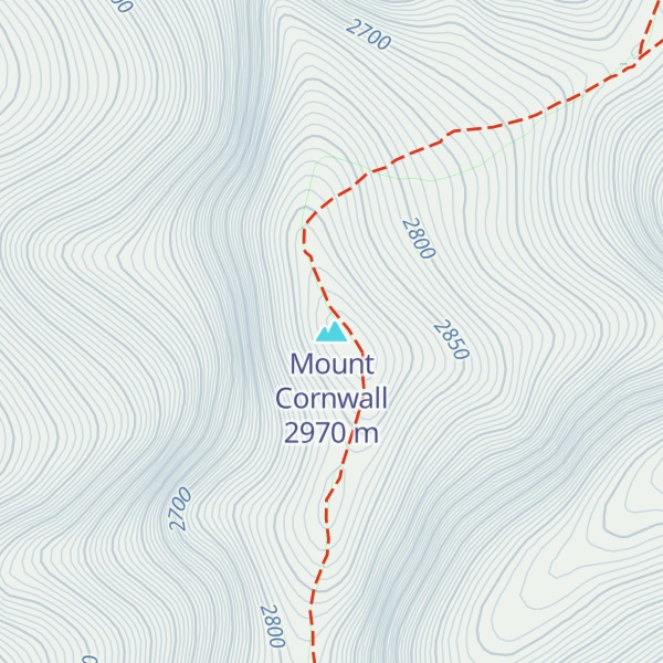 Map of Mount Cornwall
