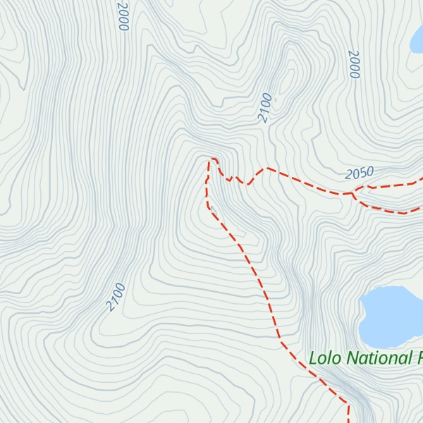 Map of Lightning Peak