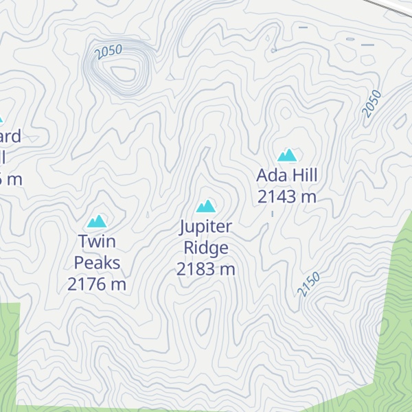 Map of Jupiter Ridge