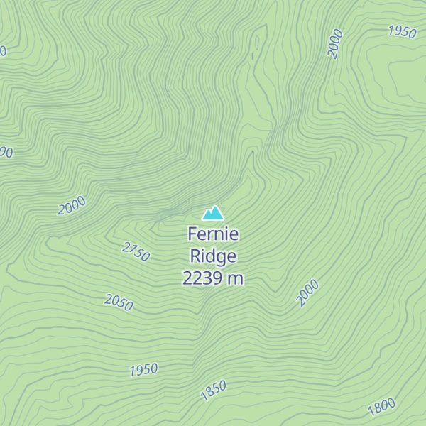 Map of Fernie Ridge