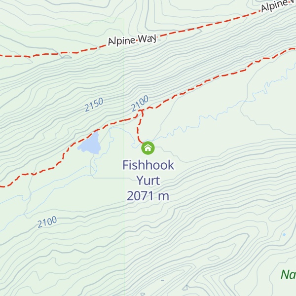 Map of Fishhook Yurt