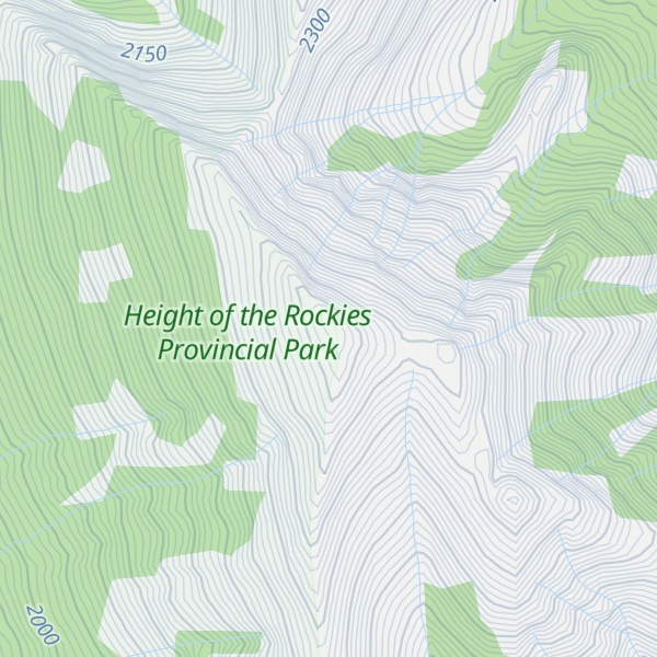 Map of Mount Bleasdell