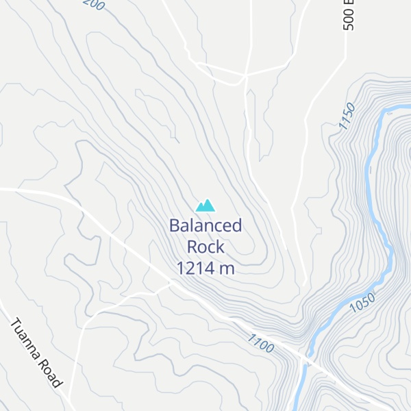 Map of Balanced Rock